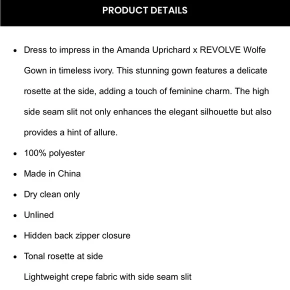 Amanda Uprichard Wolfe White Strapless Slit Gown - Picture 4 of 5
